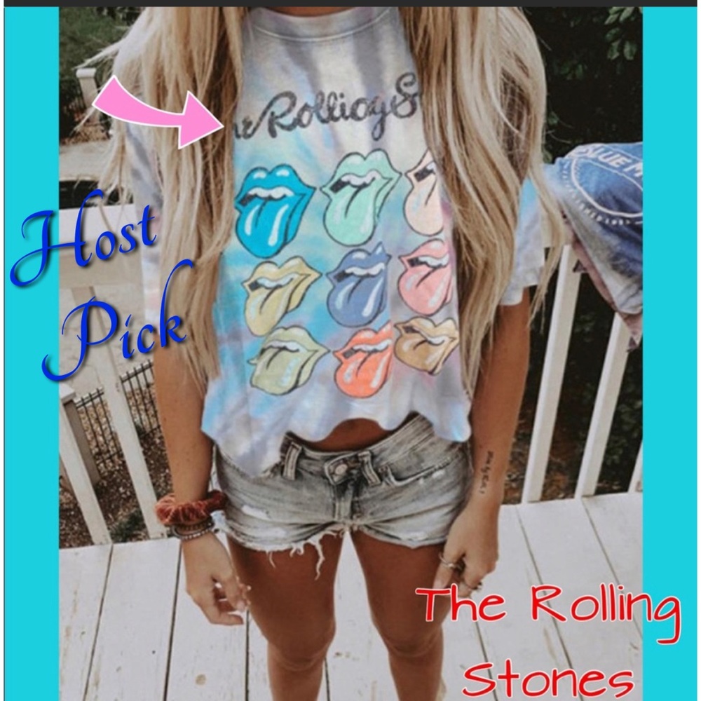 Rolling Stones Slight Crop Tee NEW - Picture 1 of 8